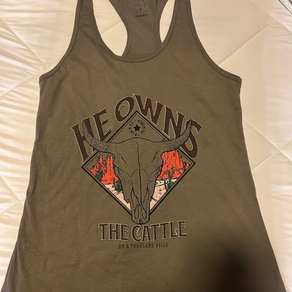 Christian boho Graphic Tank Top